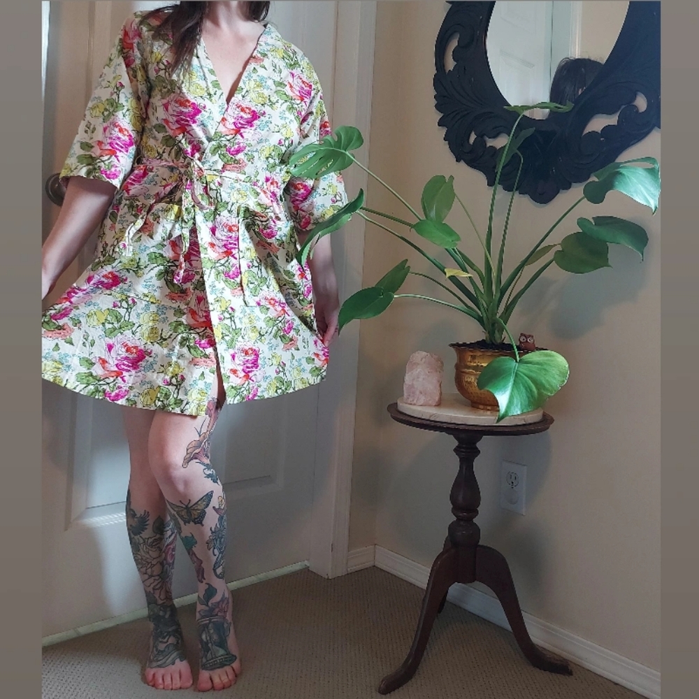 Floral Wrap Dress/Robe
